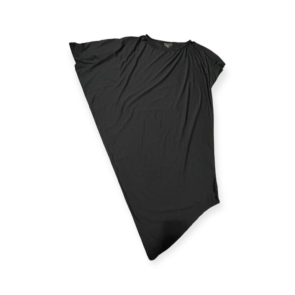 Athleta Sunlover Hilo Asymmetric Dress, Black, Size XXS - Picture 5 of 12